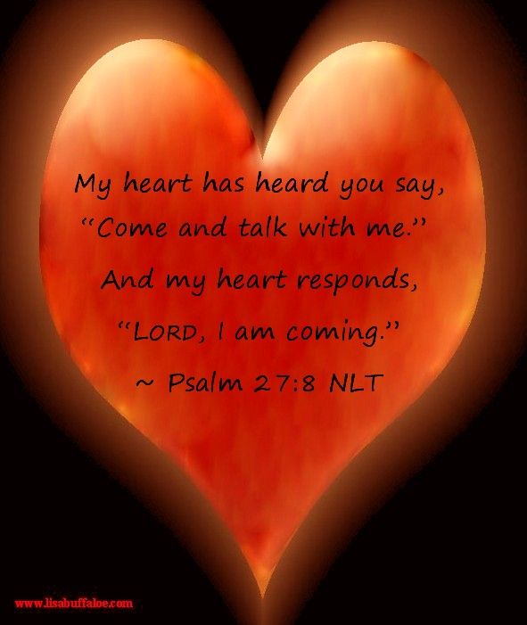 God spoke to my heart