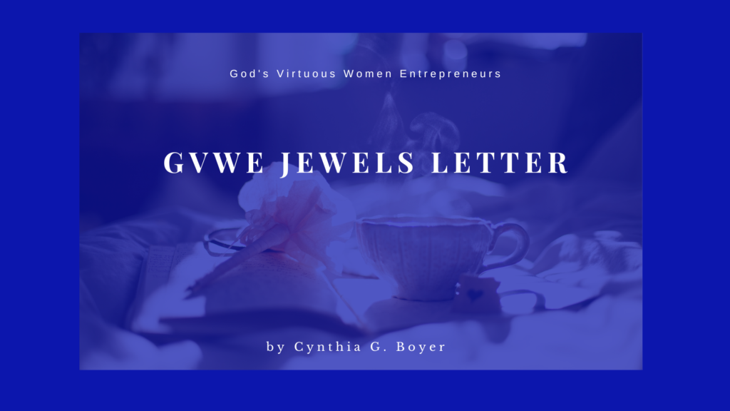 GVWE August Jewels Letter