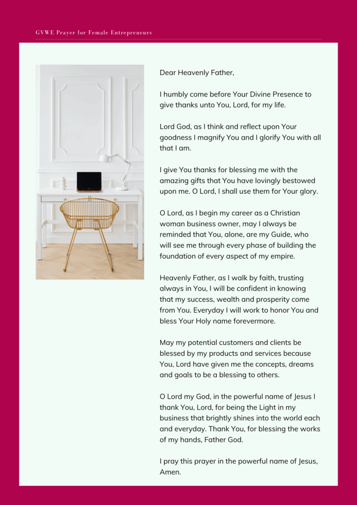 A Powerful Prayer for Women In Business